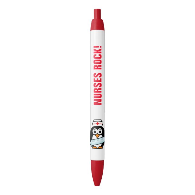 Nurses Rock niedlicher Pinguin Stift für die Pfleg (Vorderseite Vertikal)