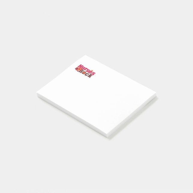 Nurses Rock Post-it Klebezettel (angewinkelt)