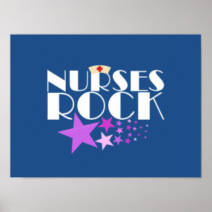 Nurses Rock Poster