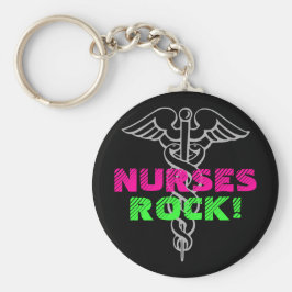 Nurses Rock Schlüsselanhänger | Neonfarben