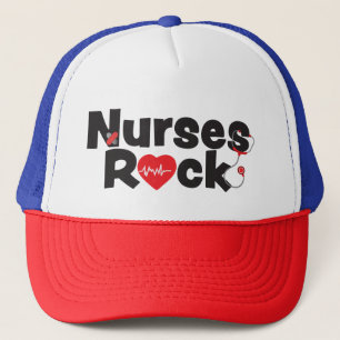 Nurses Rock Trucker Hat Truckerkappe