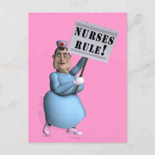 Nurses Rule! Postkarte