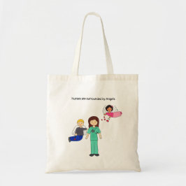 Nurses Surrounded by Angels Tote Bag Tragetasche