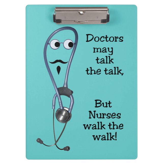 Nurses Walk Clipboard Klemmbrett (Vorderseite)