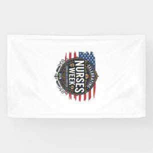 Nurses Week 2026 Patrioten-Vintage-Des feiern Banner