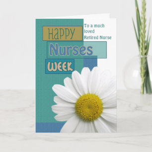 Nurses Week Remüde Nurse Daisy Scrapbook Modern C Karte