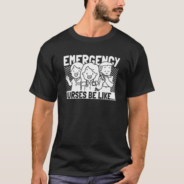 Nursing  Caretaker Hospital Emergency Nurse  1 T-Shirt (Vorderseite)