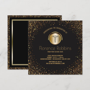 Nursing Graduation Party  Goldabzeichen Einladung