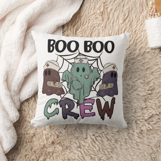 Nursing Halloween Boo Boo Crew Ghost Kissen (Decke)