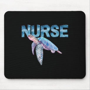 Nursing Life Meeresschildkröte T In Aquarell Nicu Mousepad