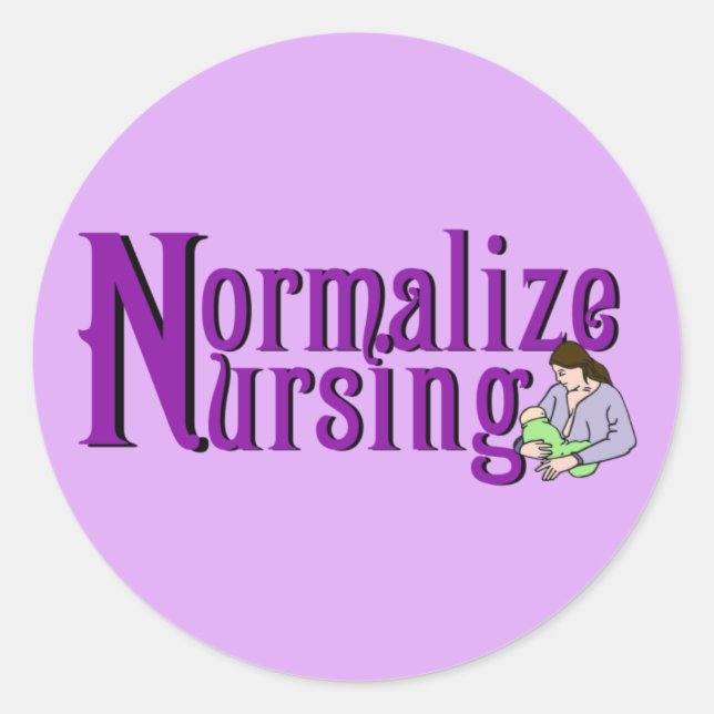 Nursing normalisieren runder aufkleber (Vorderseite)
