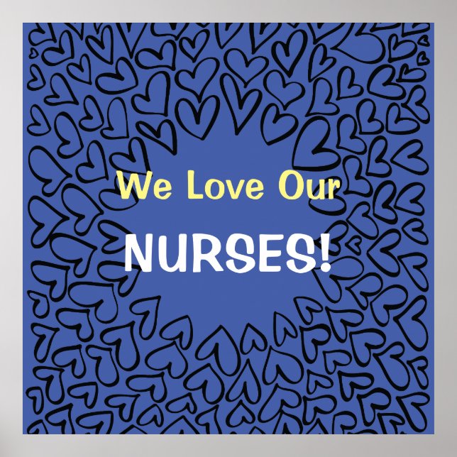 NURSING POSTERS ART druckt Liebe Unsere Krankensch Poster (Vorne)