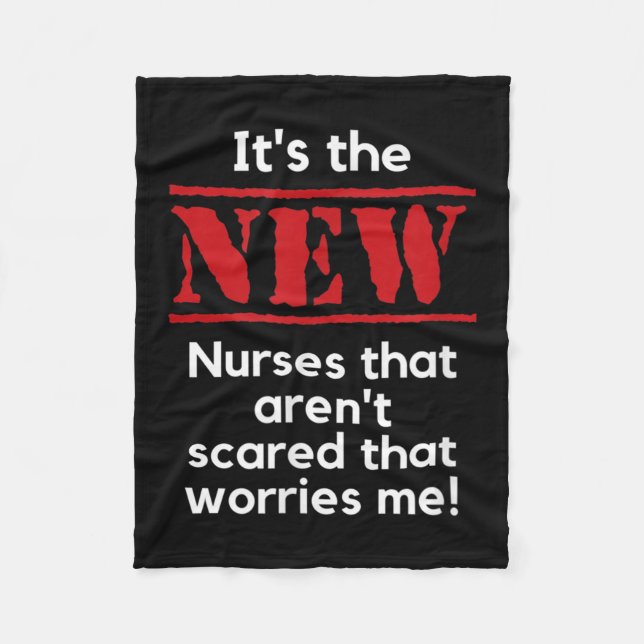 Nursing Quote It's The New Nurses That E Me Rn Dnp Fleecedecke (Vorderseite)