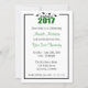 Nursing School 2017 Abschluss Invite (Green Caps) Einladung (Vorderseite)