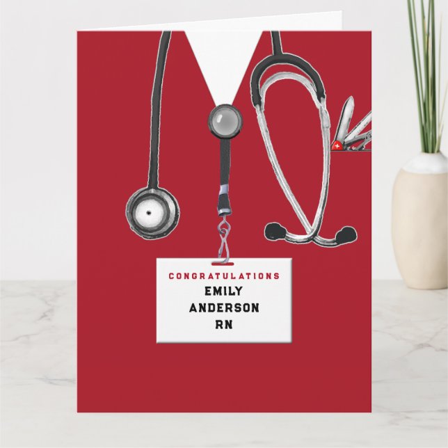 Nursing School Graduation Karte (Vorderseite)