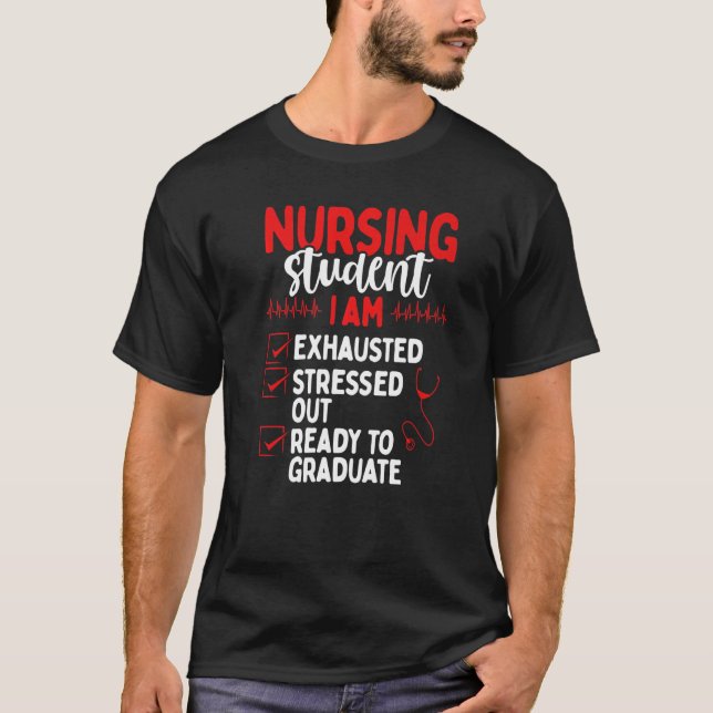 Nursing School Graduation  Nursing Student Grad T-Shirt (Vorderseite)