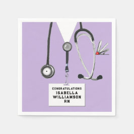 Nursing School Graduation Party Serviette