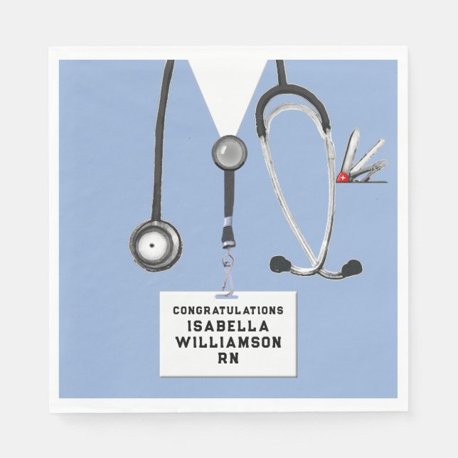 Nursing School Graduation Party Serviette (Vorderseite)