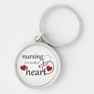 Nursing Work of Heart Nurse Button Schlüsselanhä Schlüsselanhänger