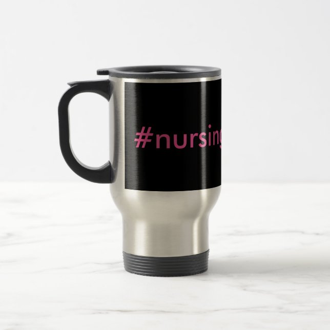 #nursingproblems schwarz/rosa reisebecher (Links)