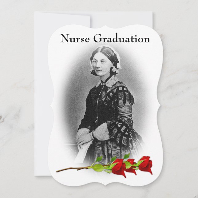 Nurve Abschluss Celebration-Florence Nightingale Einladung (Vorderseite)