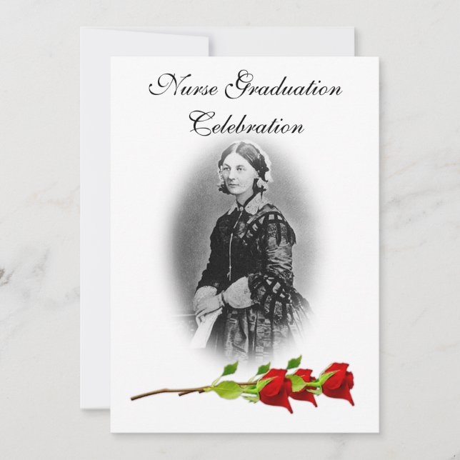 Nurve Abschluss Celebration-Florence Nightingale Einladung (Vorderseite)
