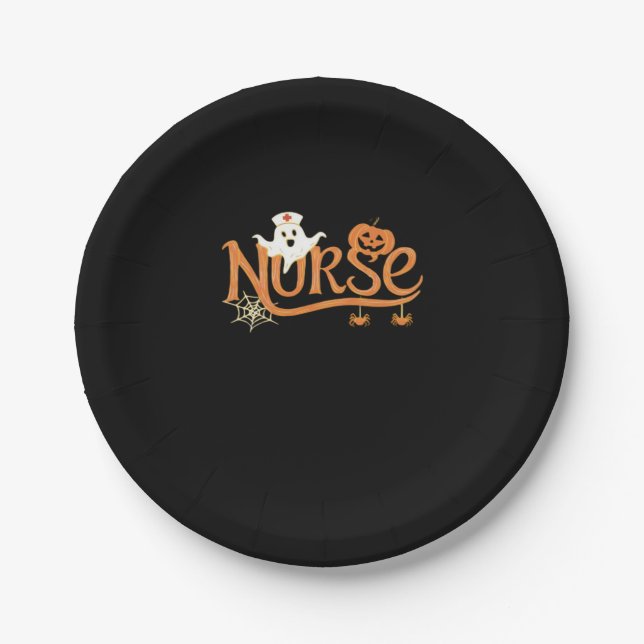 Nurween Niedlich Ghost und Pumpkin Essential T Pappteller (Vorderseite)
