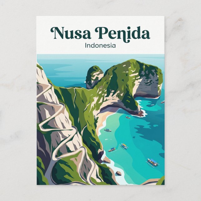 Nusa Penida Indonesien Postkarte (Vorderseite)