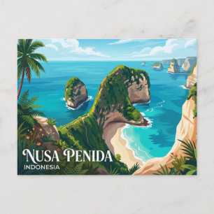Nusa Penida Indonesien Postkarte
