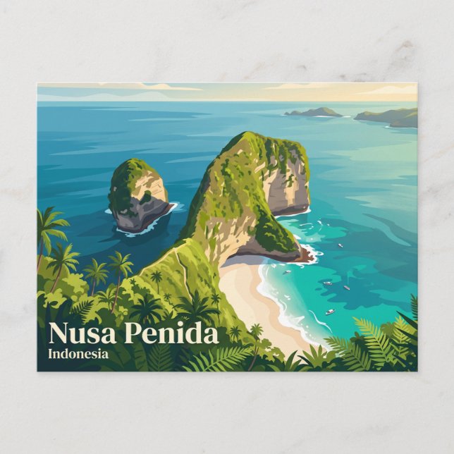 Nusa Penida Indonesien Postkarte (Vorderseite)