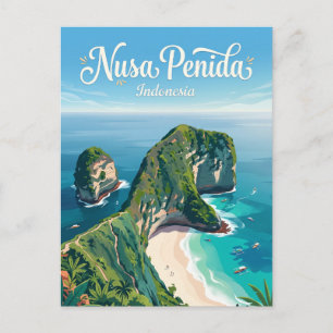 Nusa Penida Indonesien Postkarte