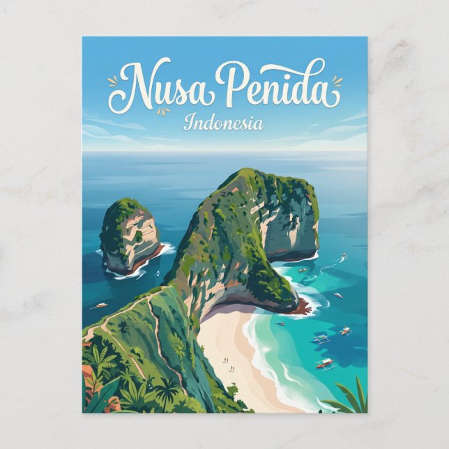 Nusa Penida Indonesien Postkarte (Vorderseite)