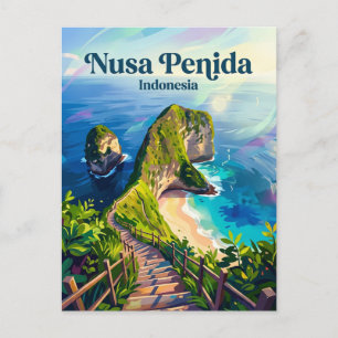 Nusa Penida Indonesien Postkarte