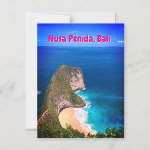 Nusa Penida, Strand von Dinosaur Postkarte