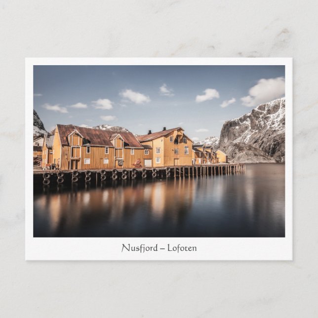 Nusfjord Lofoten Island Postkarte (Vorderseite)