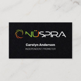 NuSpira Black Business Card Visitenkarte