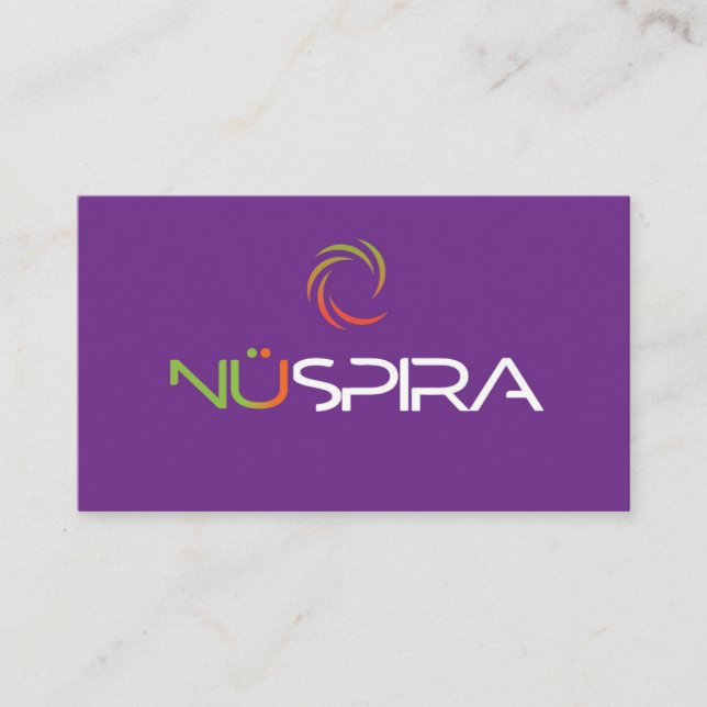 NuSpira Business Card Visitenkarte (Vorderseite)