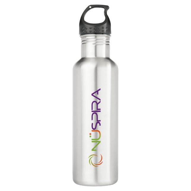 NuSpira Stainless Steal Water Flasche Edelstahlflasche (Vorderseite)