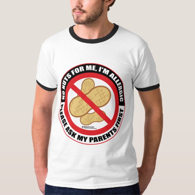 Nuss-Allergie T-Shirt (Vorderseite)