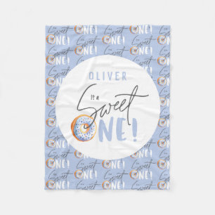 Nuss ein 1. Geburtstag Party" Fleecedecke