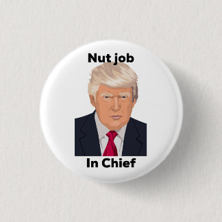 Nuss-Job im HauptantiTrumpf-Protest lustig Button