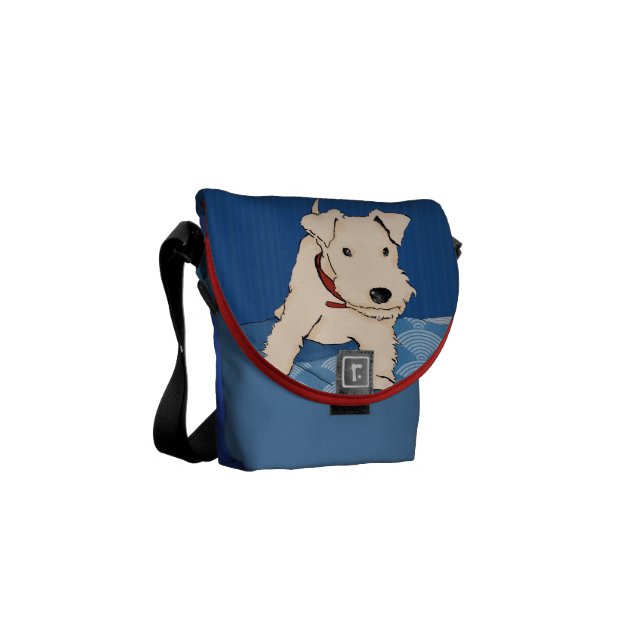 Nuss-, Mandel- oder Nugathonigtafel Messenger Bag Kuriertasche (Vorderseite links)