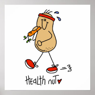 Nuss-T - Shirt und -Geschenke Poster