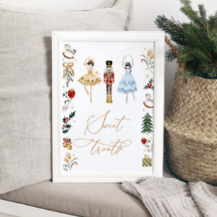 Nusscreme-Pflaume Geburtstagsmilch süße Leckereien Poster