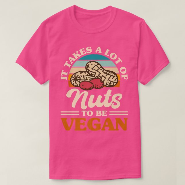 Nüsse als Veganes Protein vegetarischer Veganer Ak T-Shirt (Design vorne)