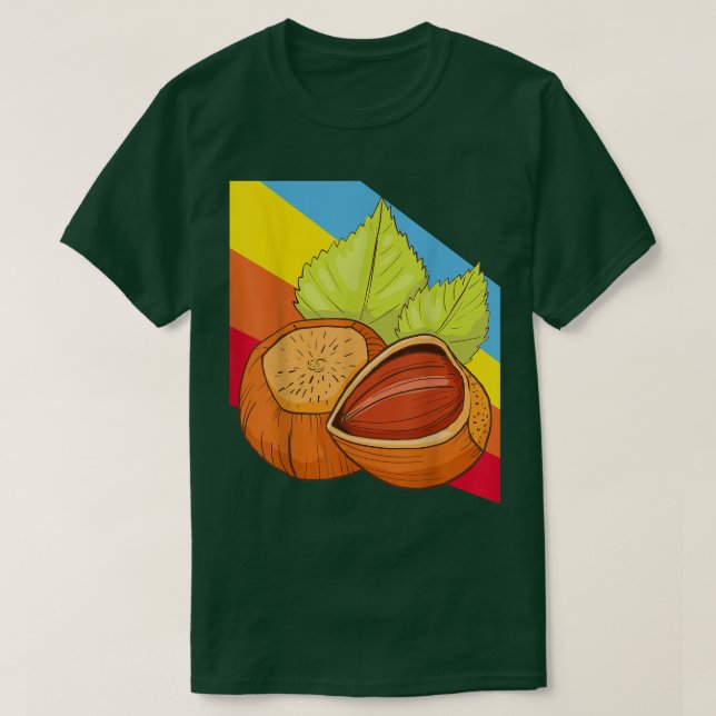 Nüsse aus Haselnuss Lebensmittel Vegan Vegetarisch T-Shirt (Design vorne)