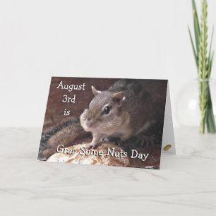 Nüsse Day Funny Holidays Karte