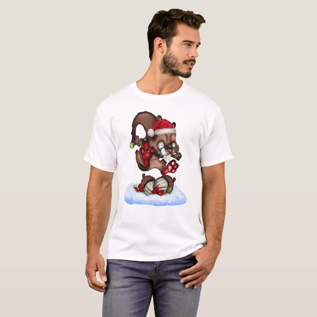 Nüsse Eichhörnchen T-Shirt (Vorne ganz)