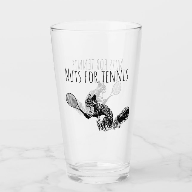 Nüsse für Tennis-Glass-Tumbler Glas (Vorderseite)