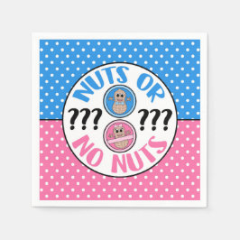 Nüsse oder Nüsse Geschlecht zeigen Servietten